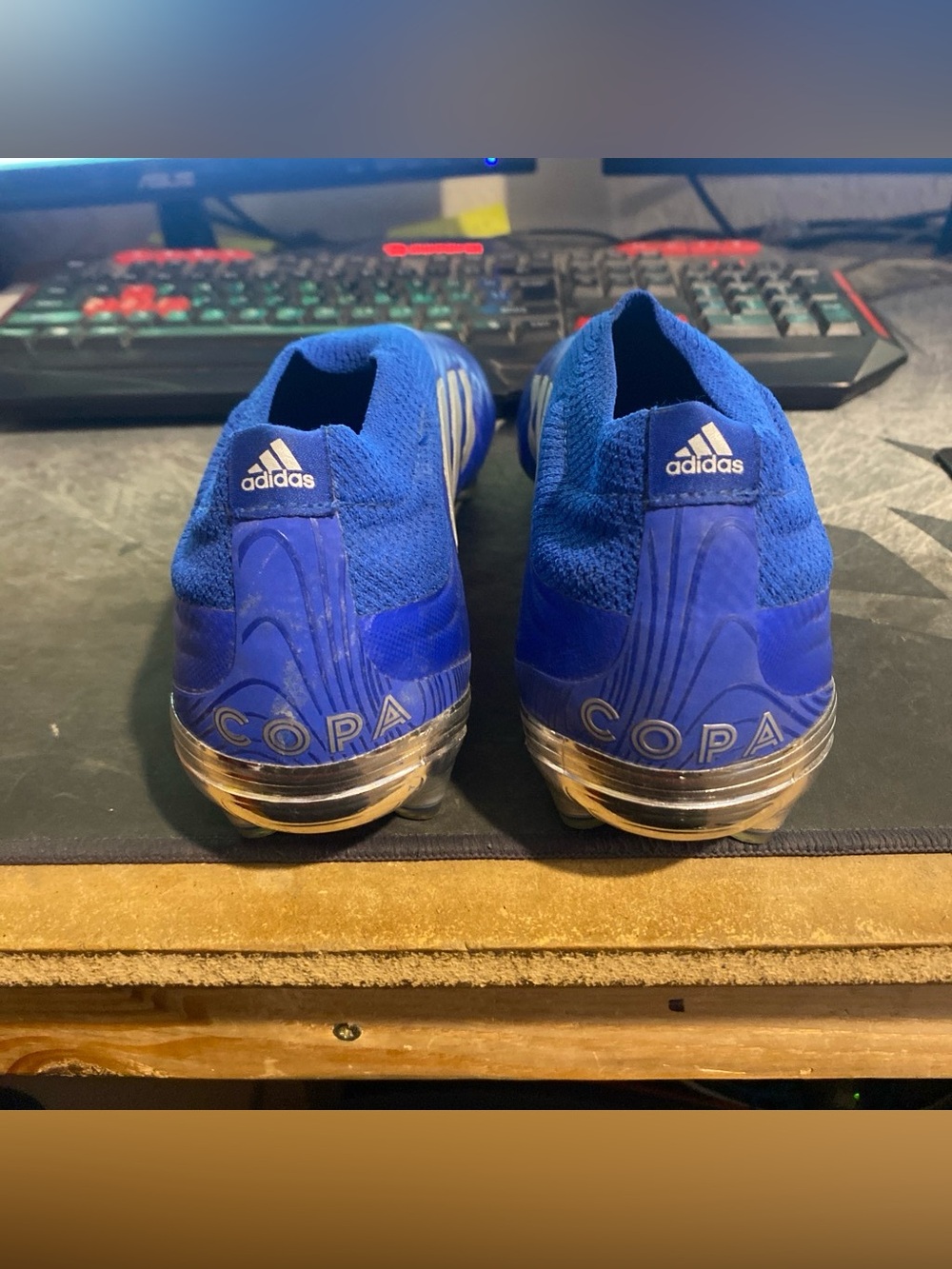 Adidas Copa 20+ FG “InFlight Pack” Blue White Soccer Cleats US Size 9 EH0877 - Picture 6 of 8